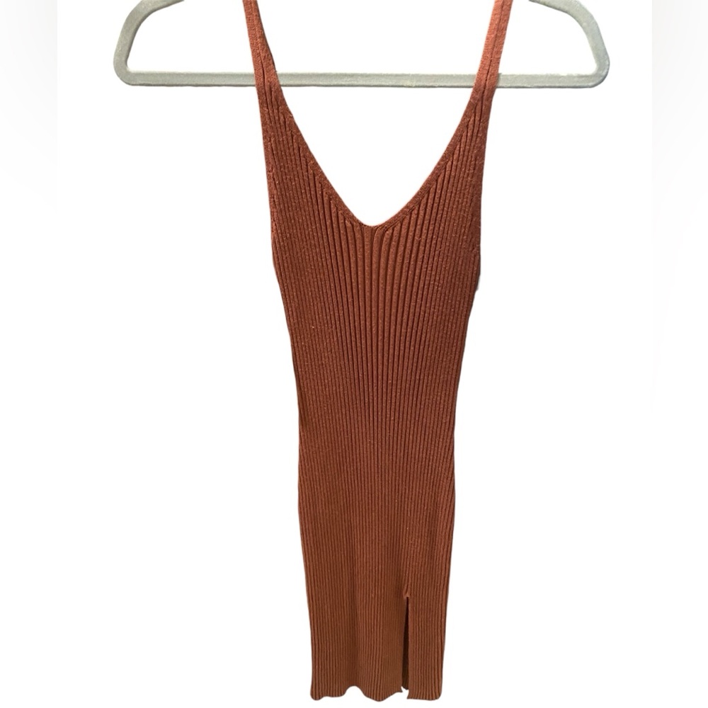 Abercrombie and fitch sweater midi dress with side slit size small petit…
